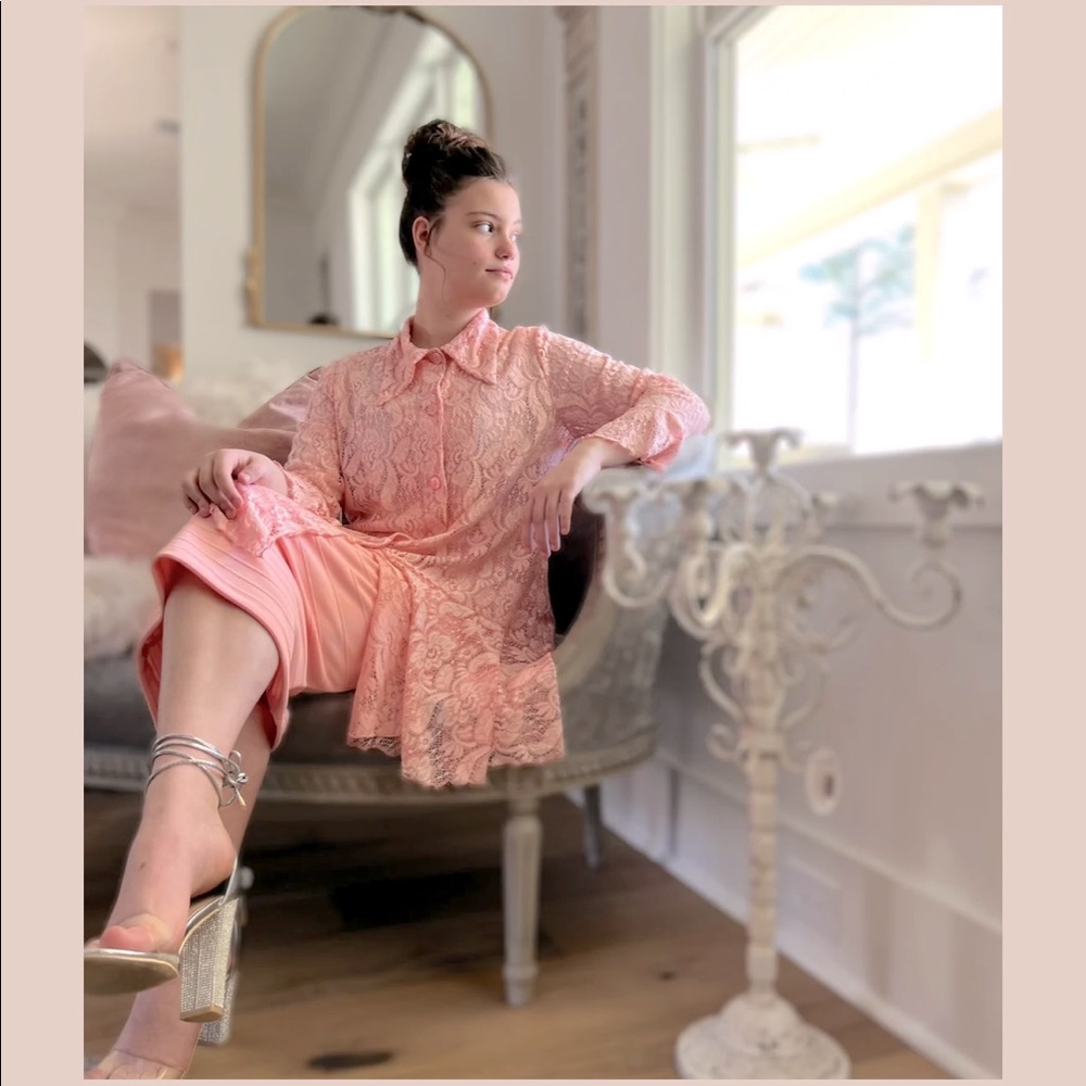Zadie B’s Morgan Lace Button Tunic